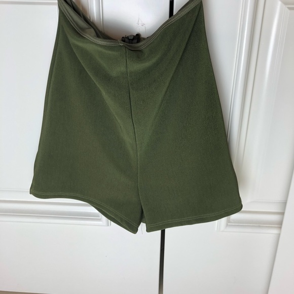 Olive High Waisted Shorts NWOT - Picture 1 of 5